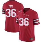 Men's Ohio State Buckeyes #36 K'Vaughan Pope Red Nike NCAA College Football Jersey Freeshipping ODD6444FK